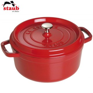 ご予約】 Staub ストウブ ピコ ココットラウンド 24cm ブラック ※ - IKESHO