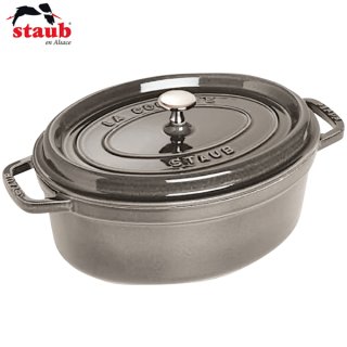 ご予約】 Staub ストウブ ピコ ココットオーバル 23cm グレー ※ - IKESHO