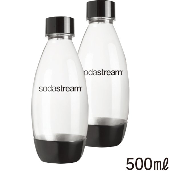 ソーダストリーム用ヒューズボトル 500ml（2本入） ブラック※ - IKESHO