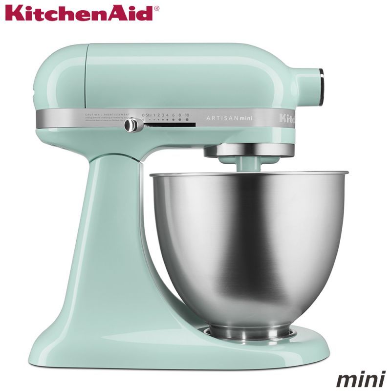 【メーカー在庫なくなり次第廃番】KitchenAid　キッチンエイド　ミニ　スタンドミキサー　3.3L　9KSM3311XIC　【アイスブルー】ご注文前に在庫をお問い合わせください