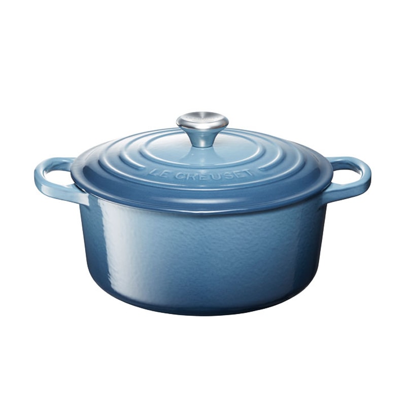 LE CREUSET　ル・クルーゼ　ココットロンド　18cm　マリンブルー　※