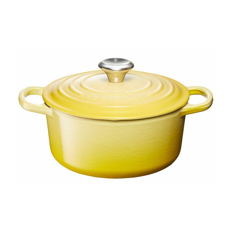 LE CREUSET　ル・クルーゼ　ココットロンド　18cm　ソレイユ　※