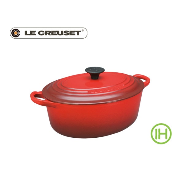 LE CREUSET　ル・クルーゼ　ココットオーバル　25cm　　チェリーレッド　※