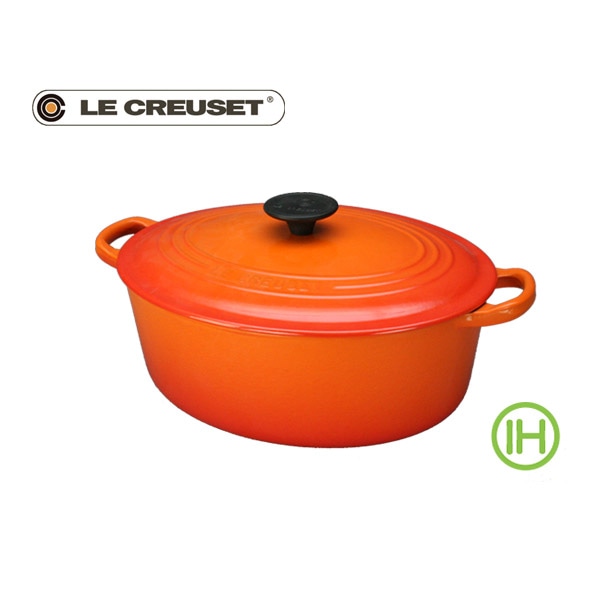 LE CREUSET　ル・クルーゼ　ココットオーバル　25cm　　オレンジ　※