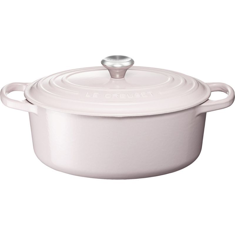 LE CREUSET　ル・クルーゼ　ココットオーバル　25cm　シェルピンク　※