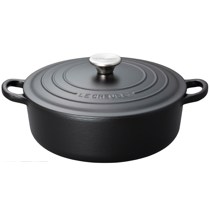 LE CREUSET　ル・クルーゼ　ココットジャポネーズ　24cm　マットブラック　※