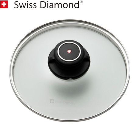 SwiSS DiaMond　スイスダイヤモンド　ガラス蓋　16cm　箱なし　C-16　C16SD　　【アウトレット】