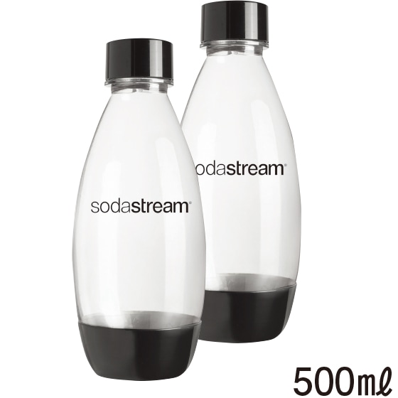 ソーダストリーム用ヒューズボトル　500ML（2本入） 　ブラック※